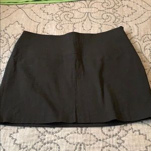 Black short skirt